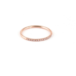 Rose Gold Ring with Diamonds