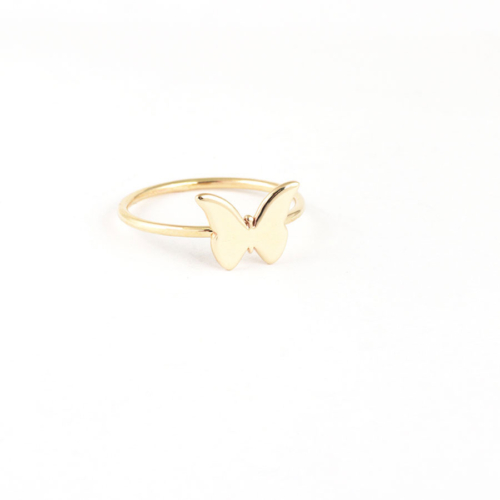 Yellow Gold Butterfly Ring
