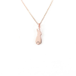 Rose Gold Bunny Pendant