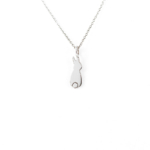 White Gold Bunny Pendant