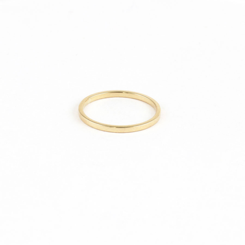 Λουστραρισμένο Δαχτυλίδι από Κίτρινο Χρυσό