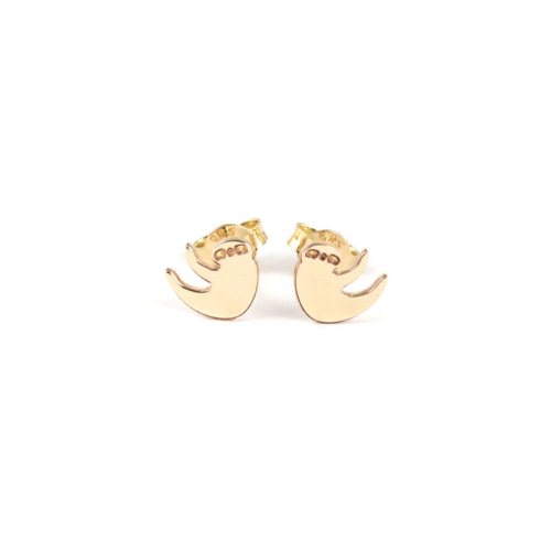 Yellow Gold Sloth Earrings