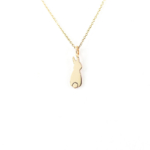 Yellow Gold Bunny Pendant