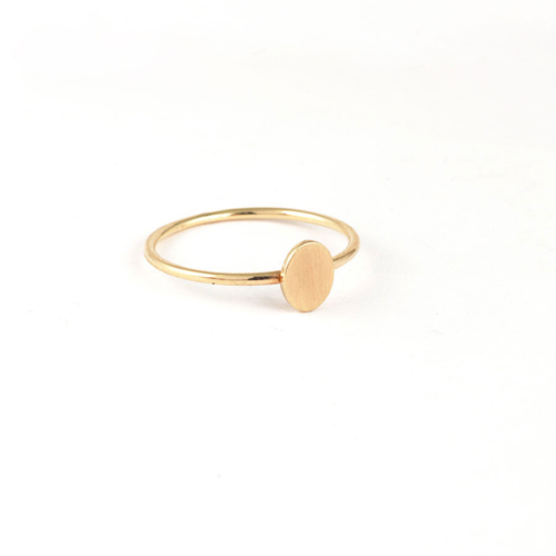 Yellow Gold Oval Ring