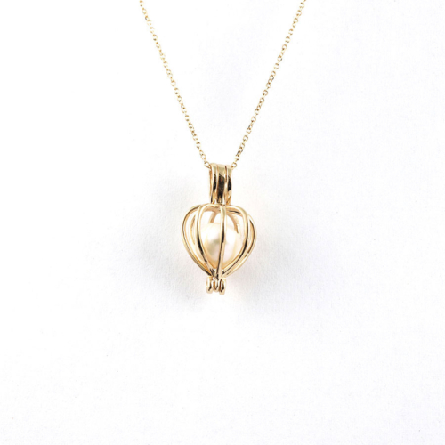 Yellow Gold Cage Pendant