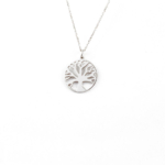 White Gold Tree of Life Pendant