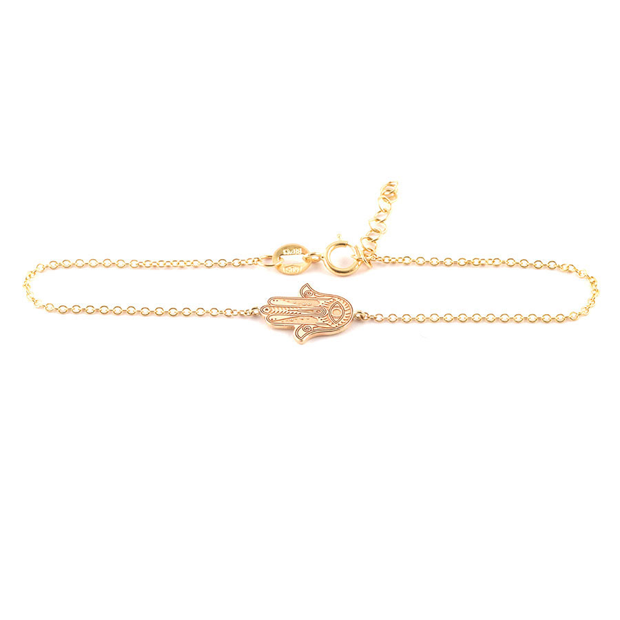 Hamsa Hand Evil Eye Bracelet ( Rose Gold ) – Cenora Jewellery