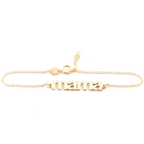 Yellow Gold Mama Bracelet