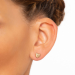 Gold Heart Earrings