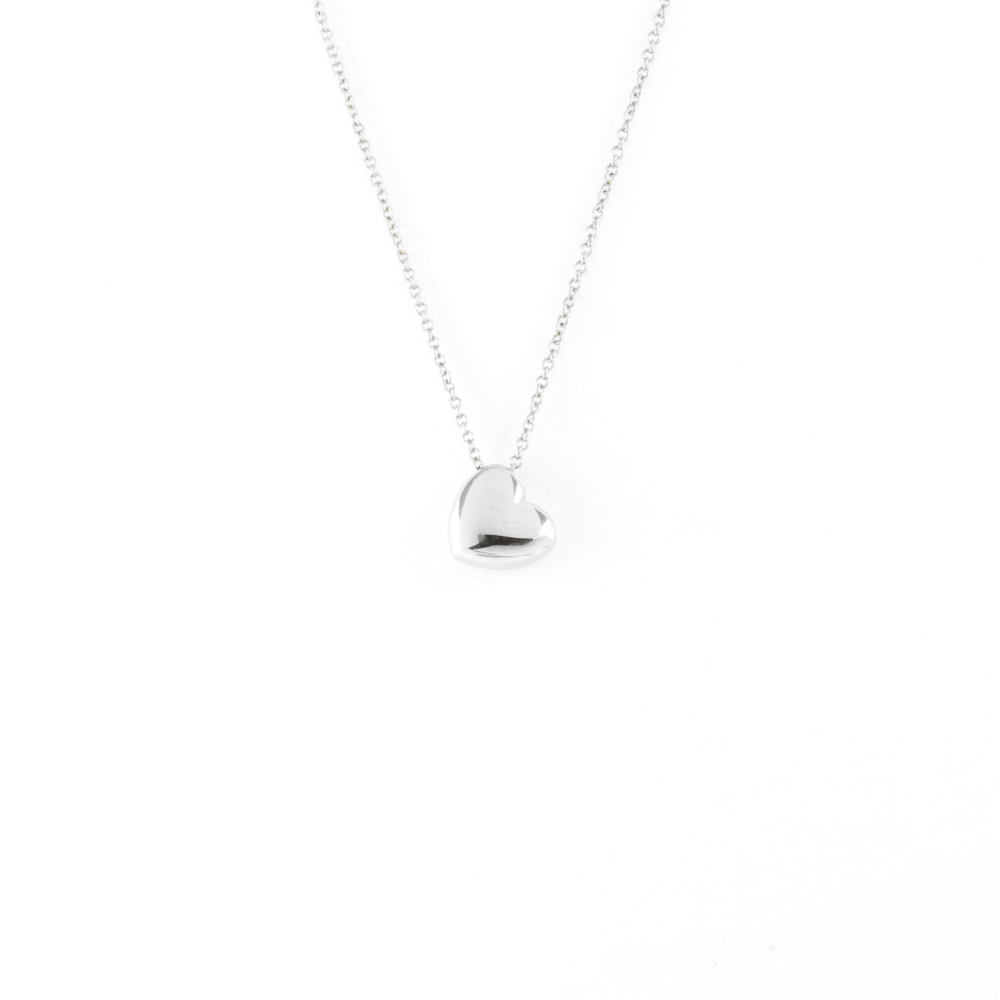 White Gold Heart Necklace