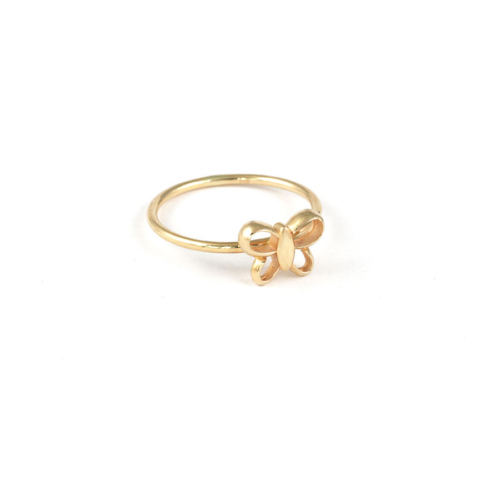 Yellow Gold Butterfly Ring