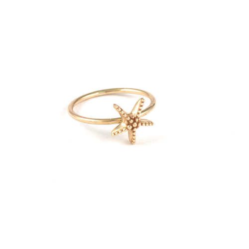Yellow Gold Starfish Ring