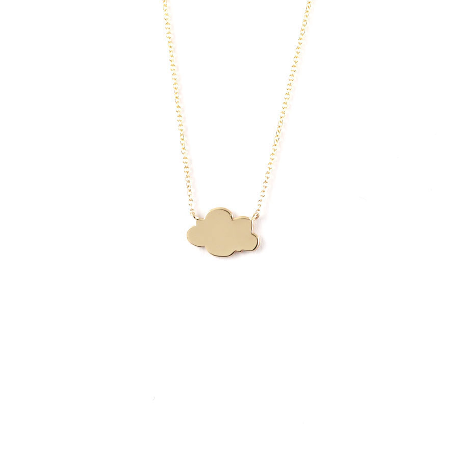 Cloud Necklace in Solid Gold