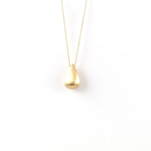 Yellow Gold Drop Necklace