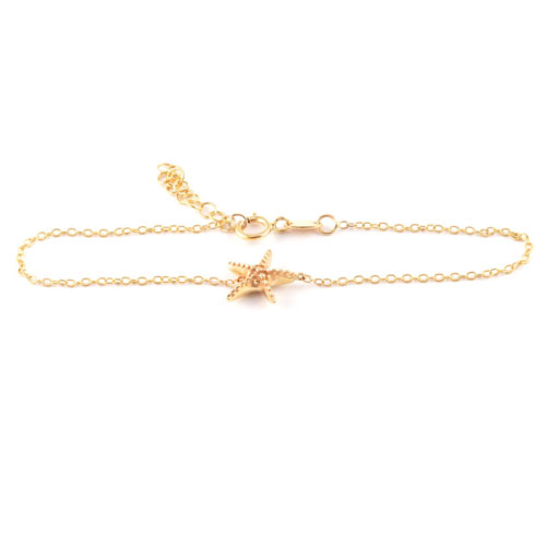 Yellow Gold Starfish Bracelet