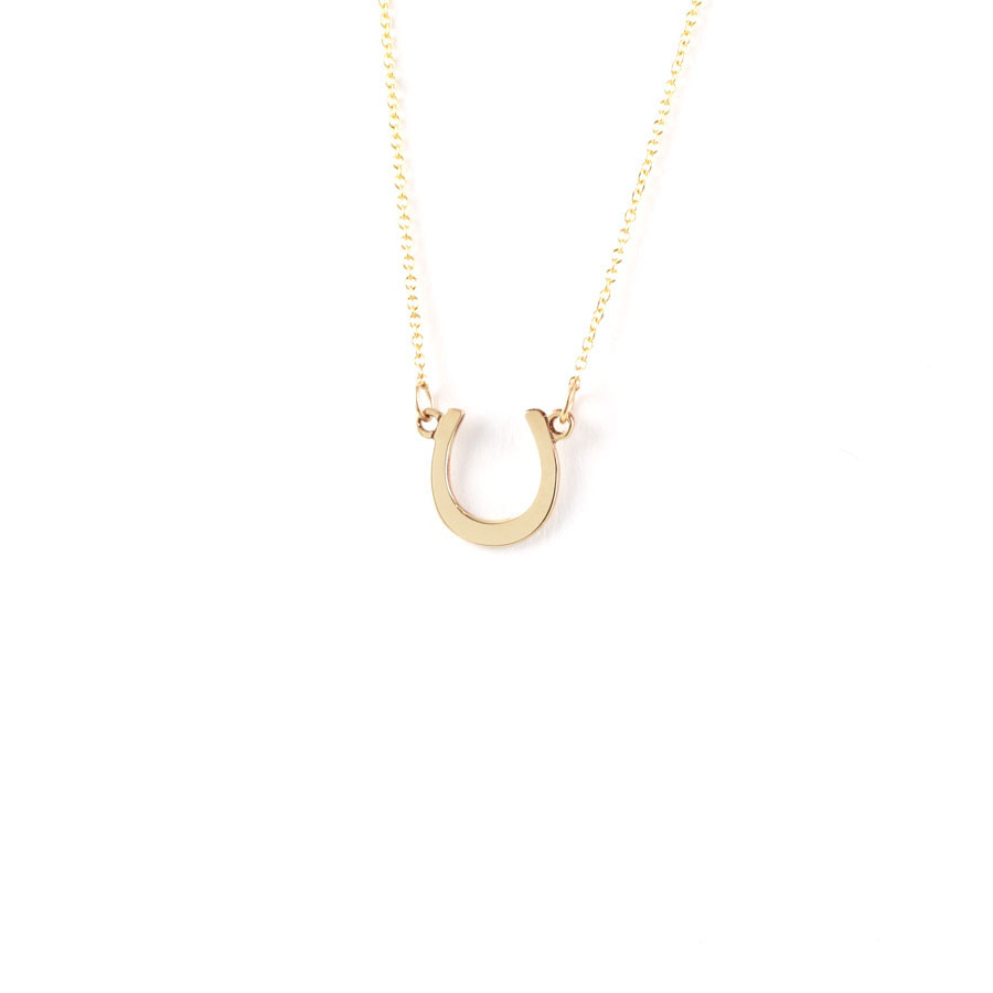 Dainty Horseshoe Necklace – The Silver Wren