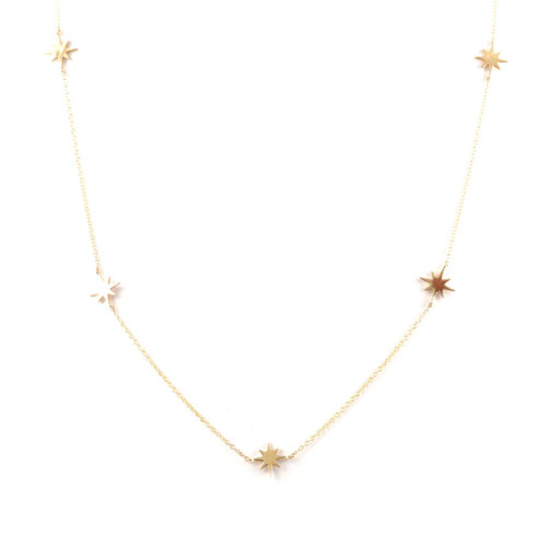 Yellow Gold North Stars Necklace