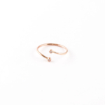 Rose Gold Double Diamond Ring