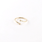 Yellow Gold Double Diamond Ring