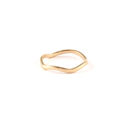 Yellow Gold Wave Ring