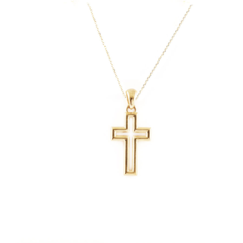 Gold Delicate Cross Pendant